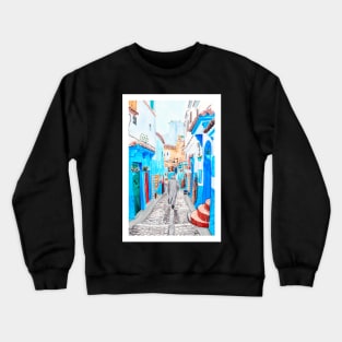 Chefchaouen, Morocco Crewneck Sweatshirt